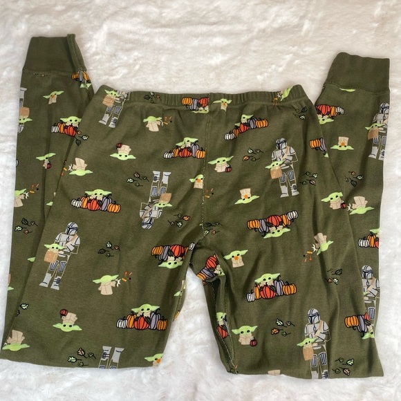 Hanna Andersson Star Wars Mandalorian Holiday Long John Pajama Pant - Picture 2 of 9
